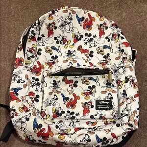Mickey Mouse Print Lougefly Backpack